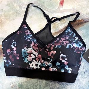 Floral Athletic Sports Bra size Small
